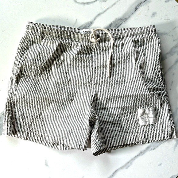 Thom Browne swim shorts in stripes design